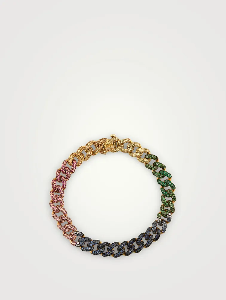 Medium 18K Rose Gold Link Bracelet