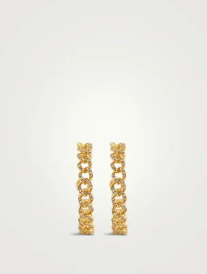 Mini Pavé Hoop Earrings