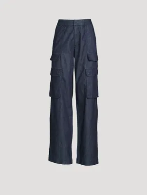 Straight-Leg Cargo Jeans