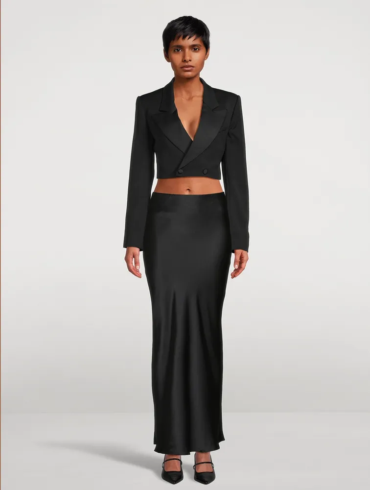 Cropped Tuxedo Jacket
