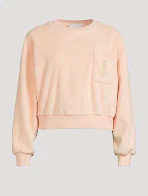 Frame x Ritz Paris Velour Sweatshirt