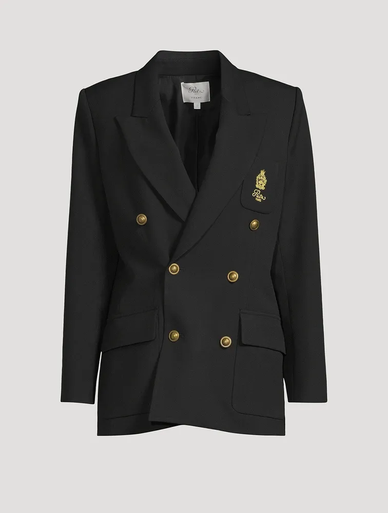 Frame x Ritz Paris Double-Breasted Blazer