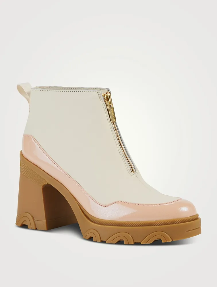 Brex Zip Leather Ankle Boots