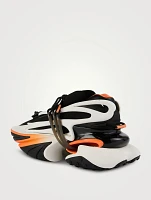 Unicorn Neoprene And Leather Sneakers