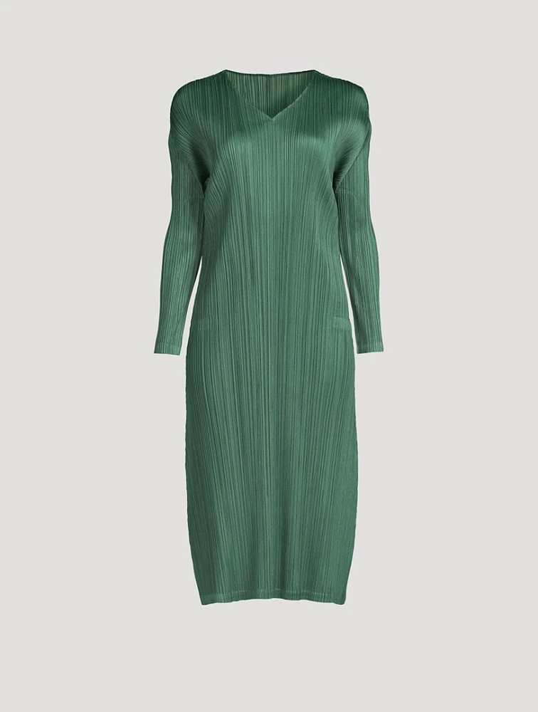 December Long-Sleeve Midi Dress