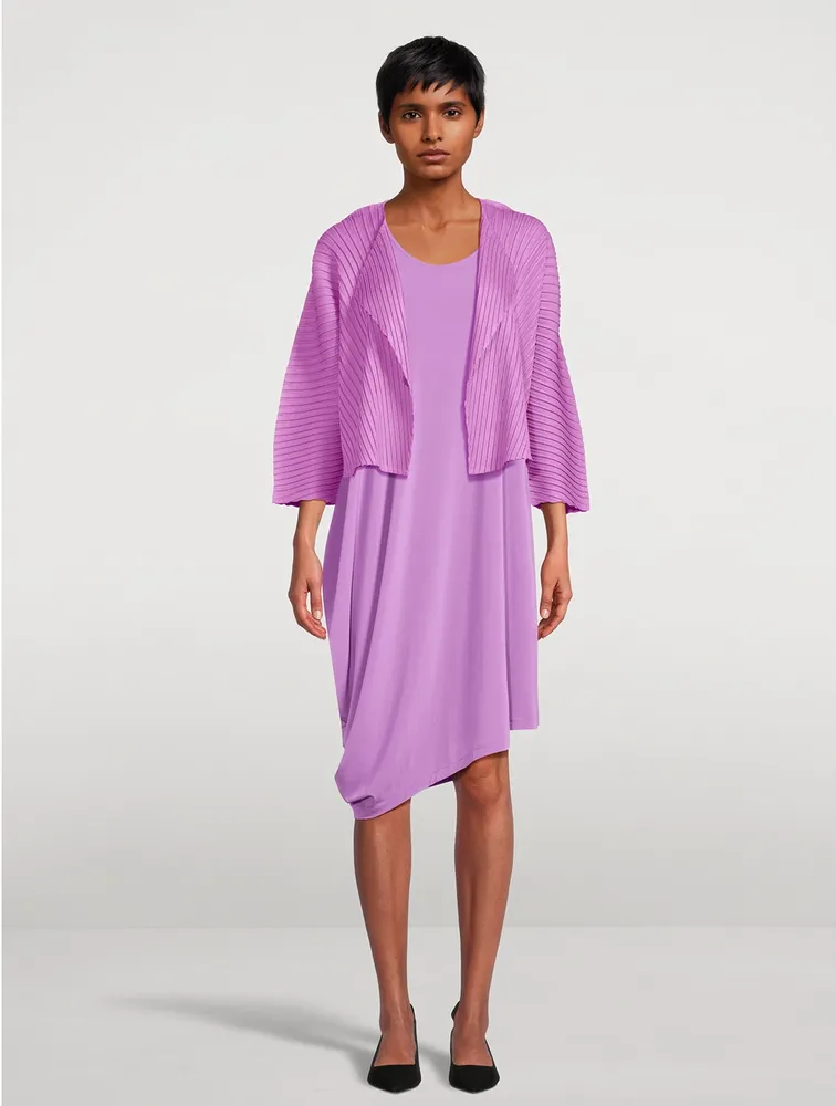 Drape Jersey Midi Dress