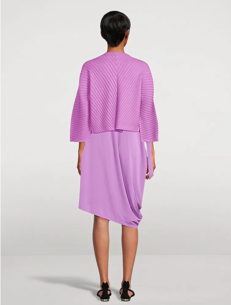 Drape Jersey Midi Dress