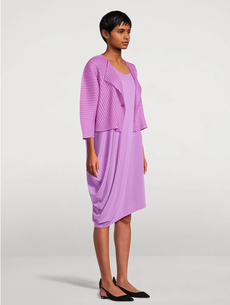 Drape Jersey Midi Dress