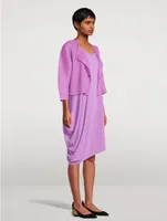 Drape Jersey Midi Dress