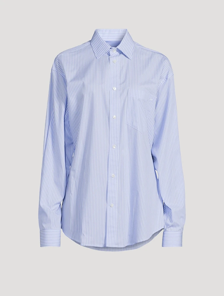 Anne Poplin Shirt Stripe Print