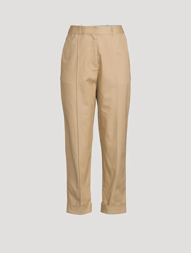 Cropped Carrot Trousers