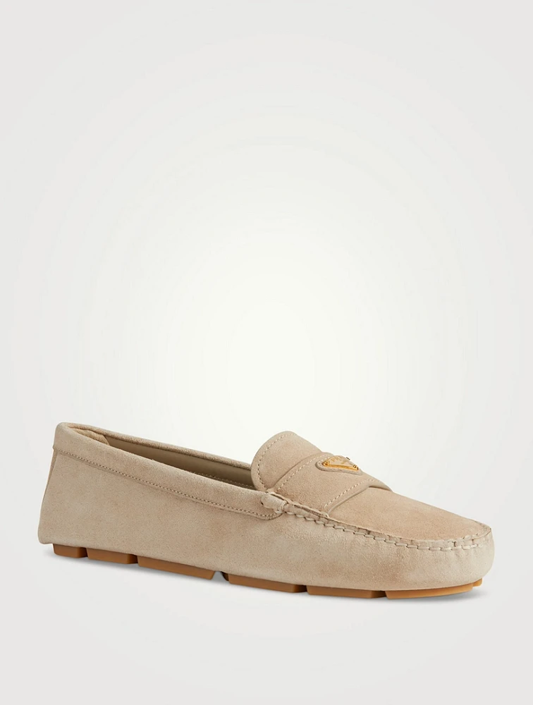 Suede Driving Loafers