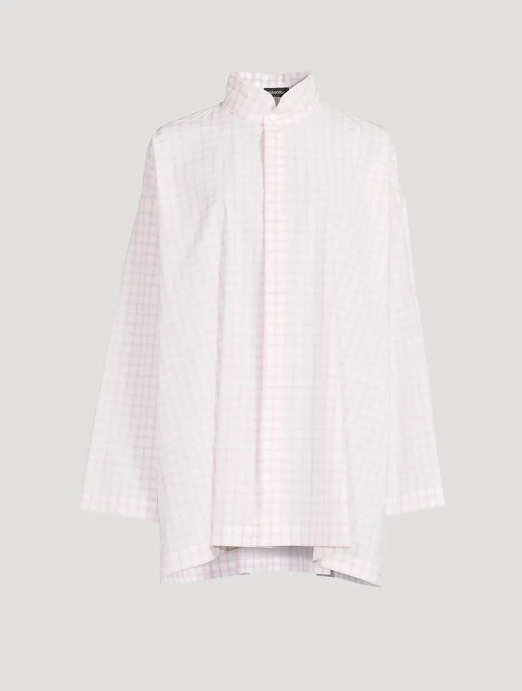 Poplin Shirt Box Check Print