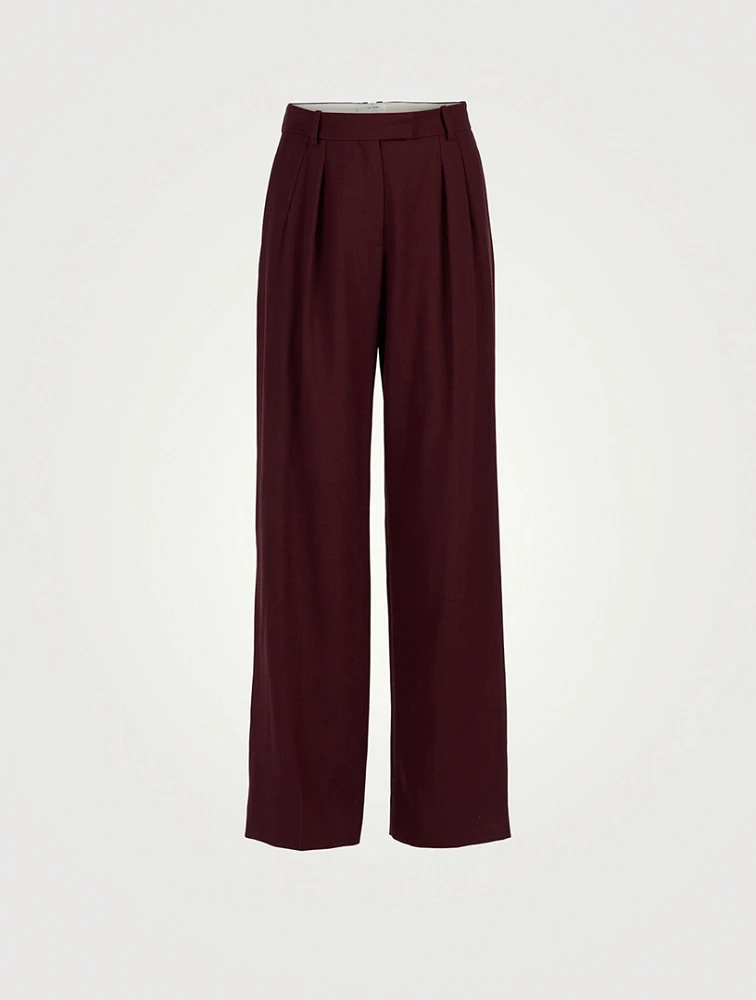 Anton Wide-Leg Wool Trousers