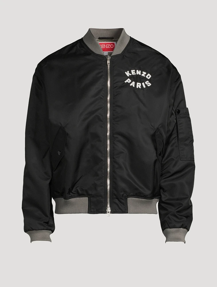 Lucky Tiger Nylon Bomber Jacket