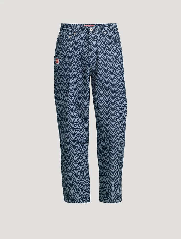 Seigaiha Monkey Combat Jeans