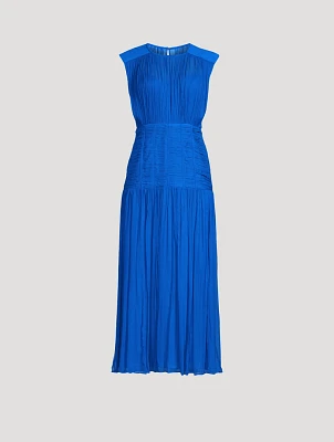 Maya Ruched Midi Dress