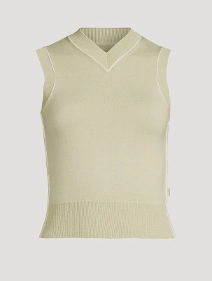 Wool-Blend Sweater Vest