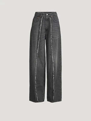 Cotton Straight-Leg Jeans