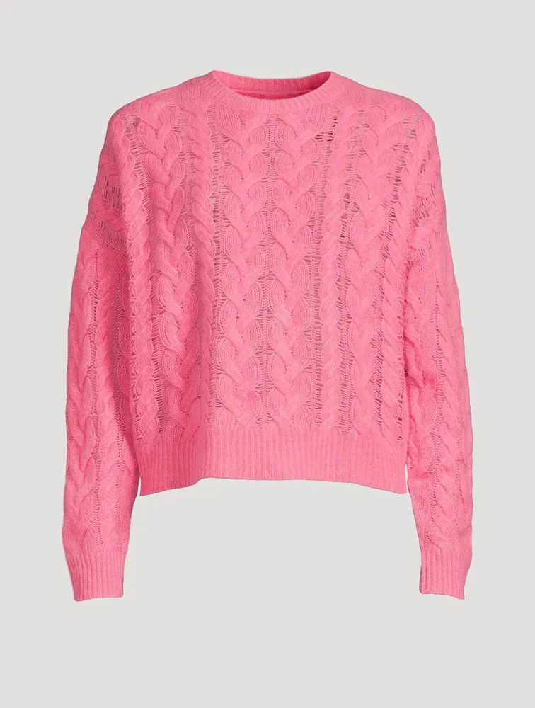 Cashmere Lofty Cable Knit Sweater