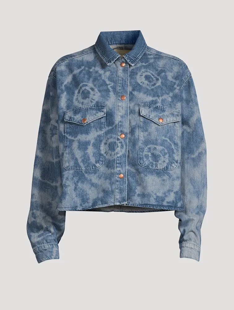 Ms. Castro Tie-Dye Denim Shirt