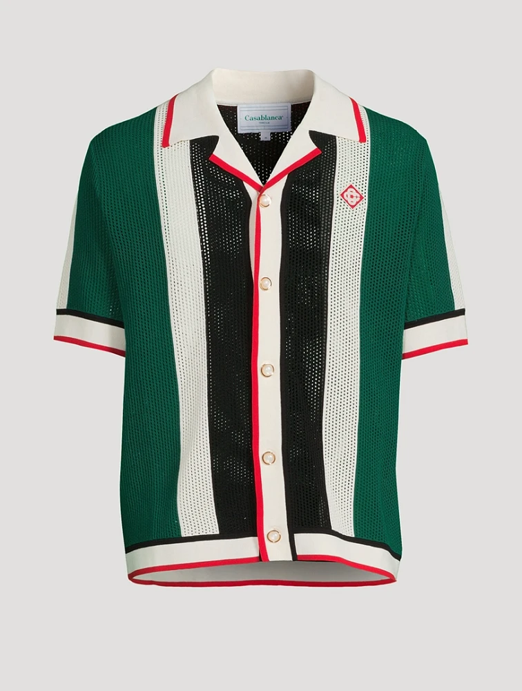 Cotton Mesh Shirt