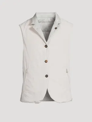 Silk And Cashmere Reversible Vest