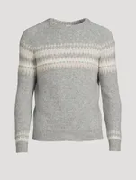 Cashmere and Silk Crewneck Sweater