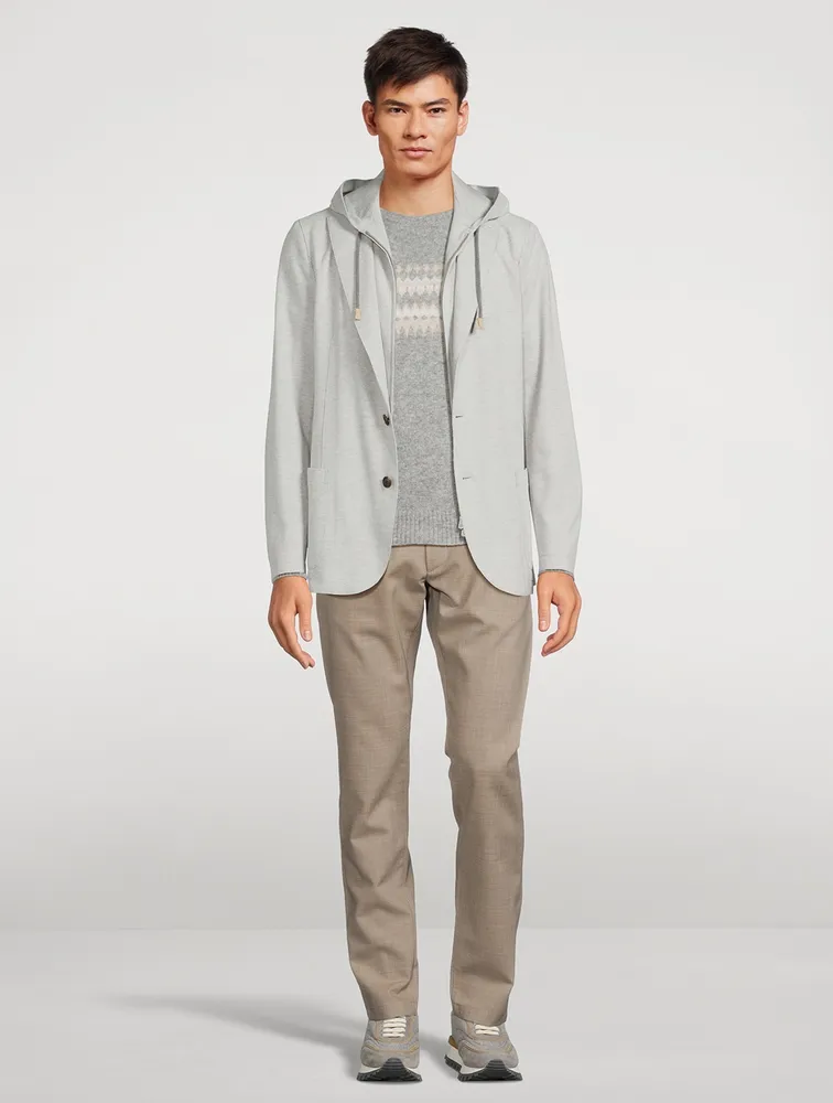 Cashmere and Silk Crewneck Sweater