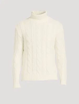 Wool And Cashmere Turtleneck Sweater