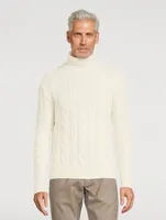 Wool And Cashmere Turtleneck Sweater