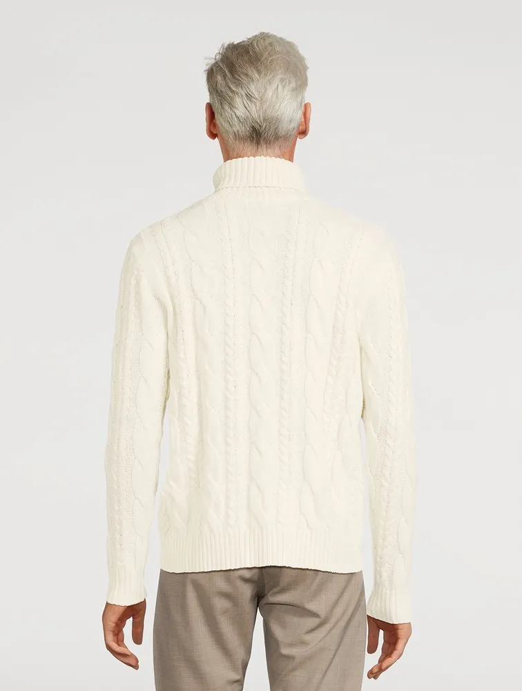 Wool And Cashmere Turtleneck Sweater