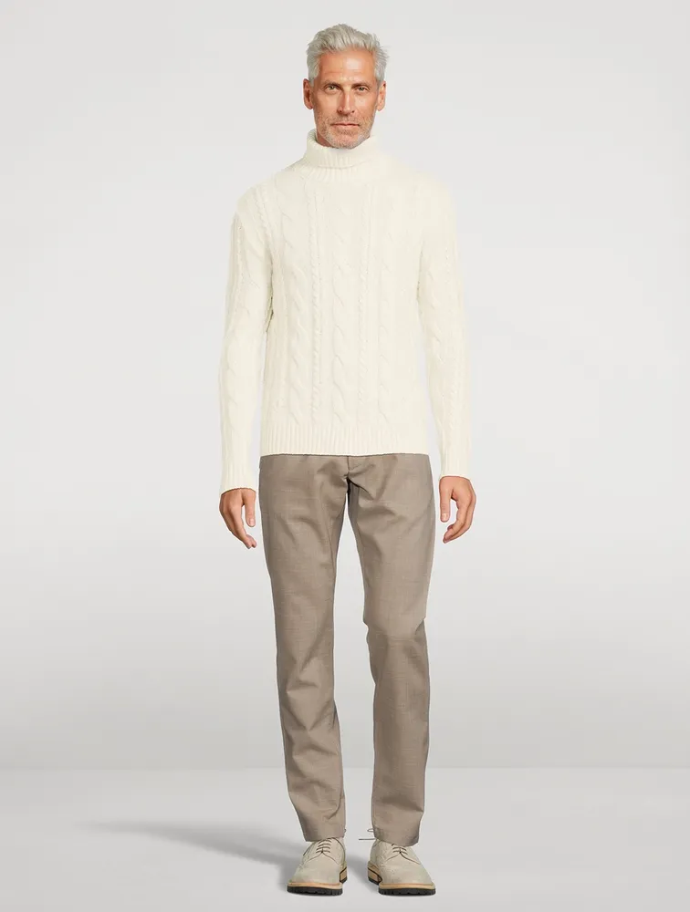 Wool And Cashmere Turtleneck Sweater