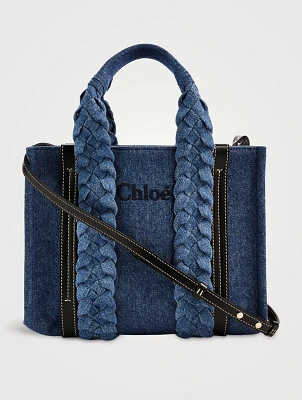 Small Woody Denim Tote Bag
