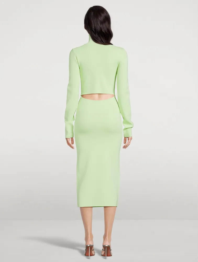 Suno Cut-Out Knit Dress