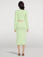 Suno Cut-Out Knit Dress