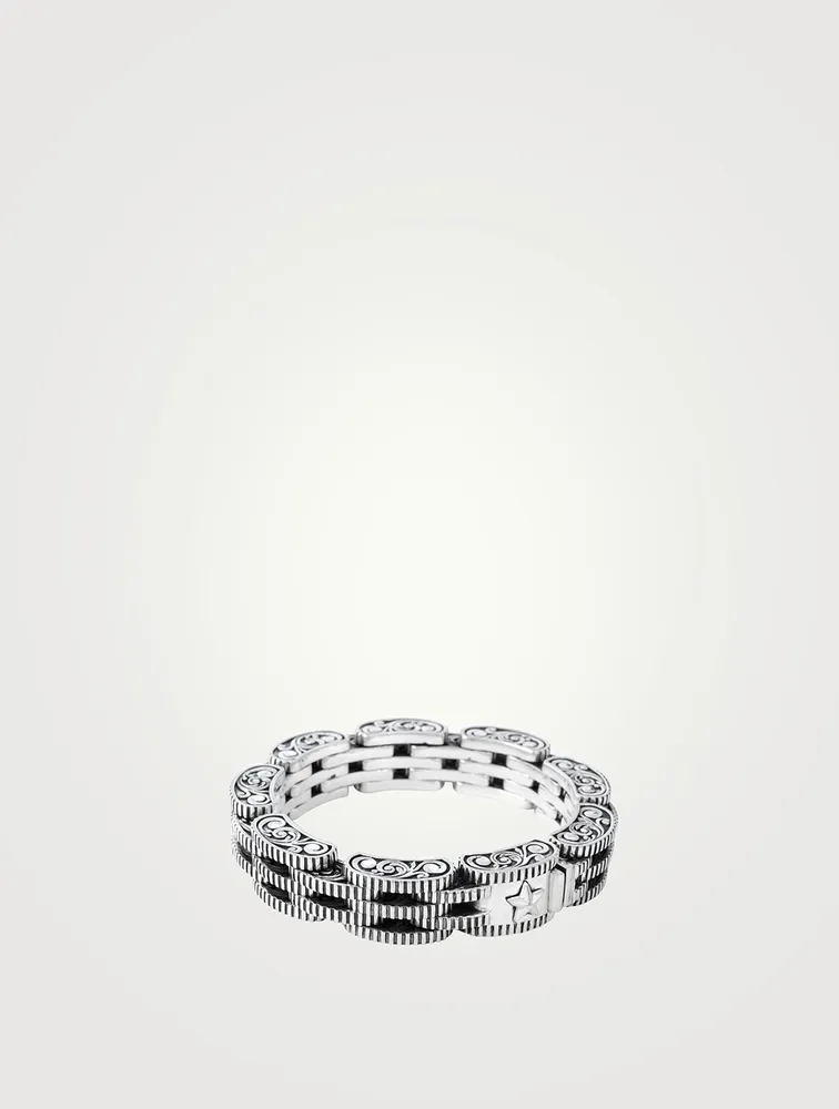Silver Rotor Link Bracelet