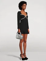 Diamante Bow Mini Dress