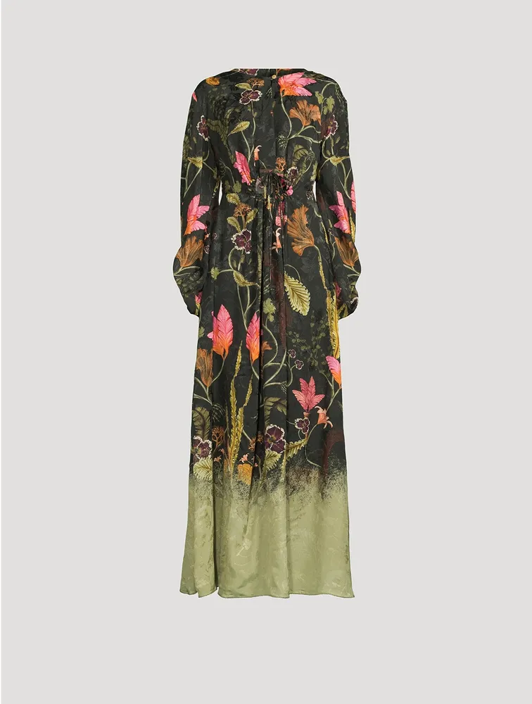 Antonieta Habitat Floral Jacquard Maxi Dress