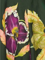 Bergamota Marina Embellished Maxi Skirt Floral Print