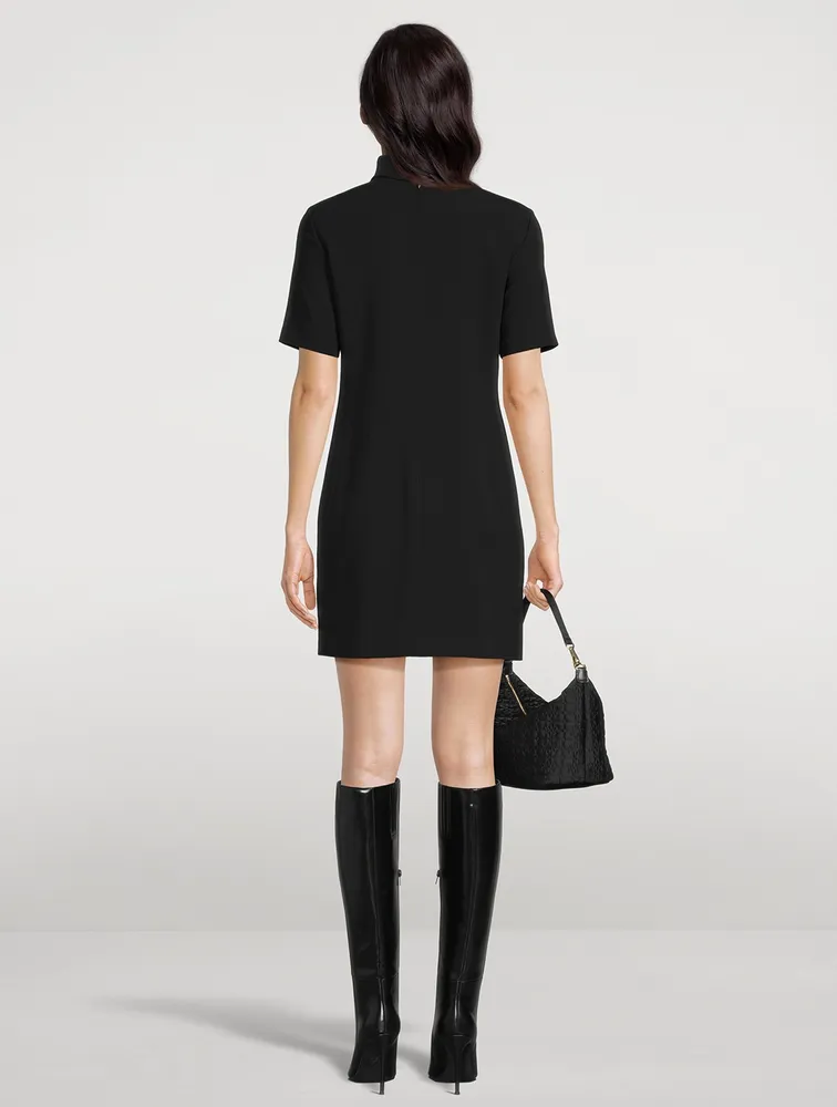 Roll-Neck Mini Dress
