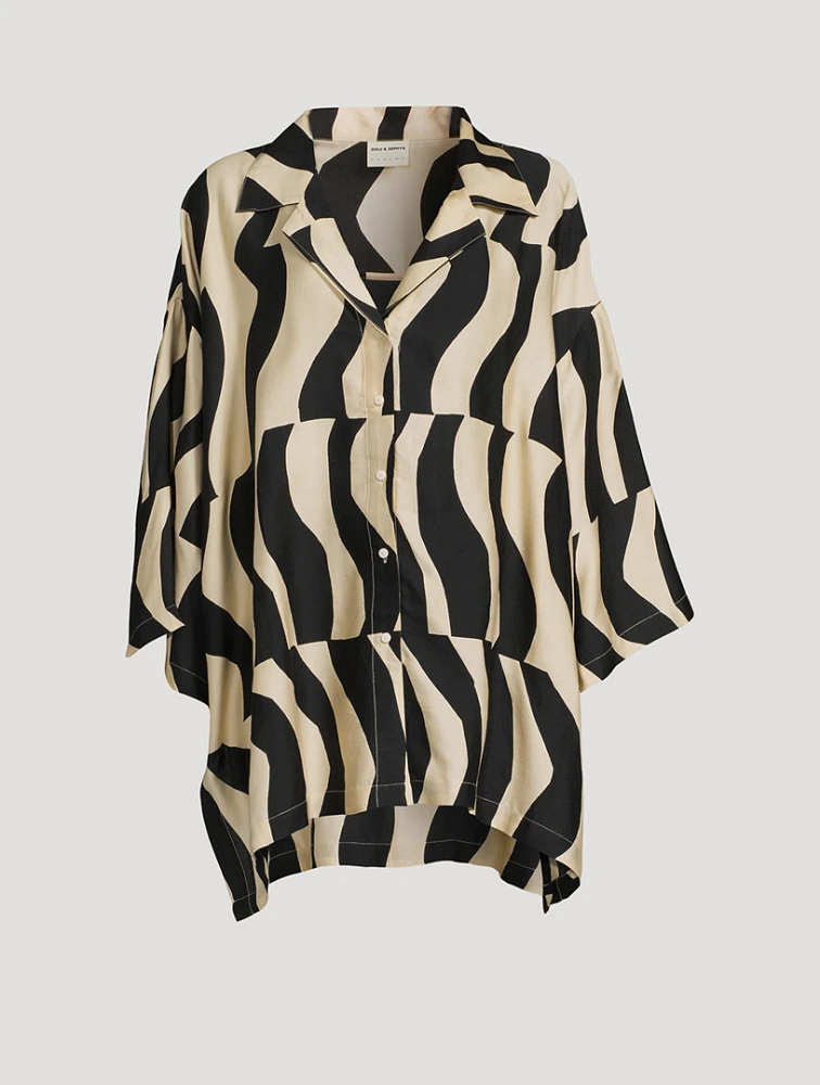 Lenzing Tencel Shirt Splice Print