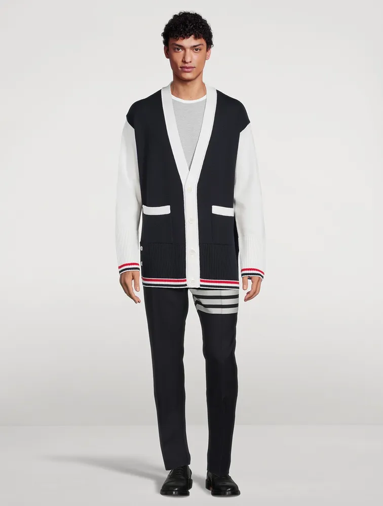 Wool Jersey Stitch Cardigan