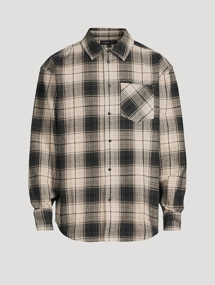 Wordmark Western Shirt Plaid Print