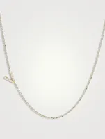 Love Letter 14K Gold V Initial Pavé Diamond Necklace