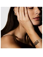 Small Pulse 18K Gold Bracelet With Diamonds