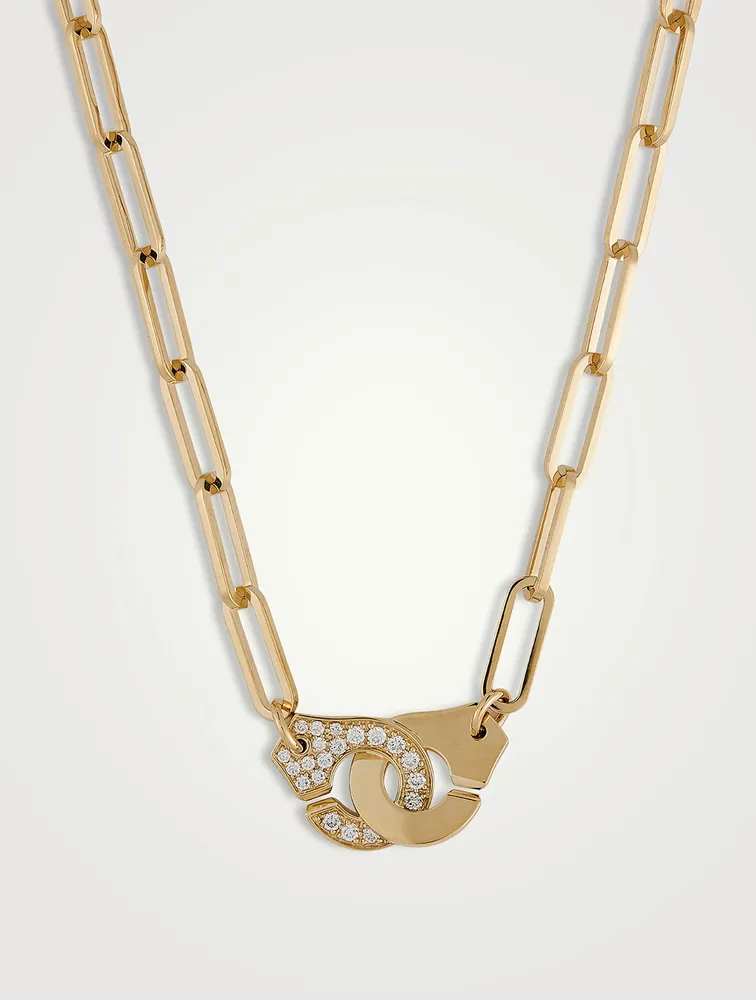 Menottes Dinh Van R13,5 18K Gold Necklace