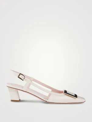 Belle Vivier Patent Leather Slingback Pumps
