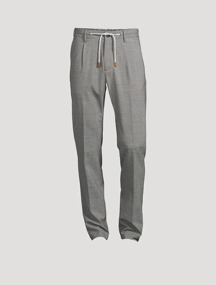 Stretch Wool Jogger Pants