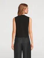 Felted Wool Cashmere Sweater Vest